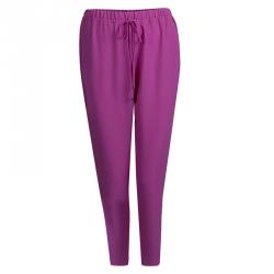Elie Tahari Pink Elasticized Waist Straight Cut Pants S