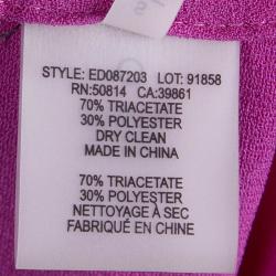 Elie Tahari Pink Elasticized Waist Straight Cut Pants S