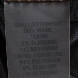 Pre Owned Elie Tahari Black Wool Cap Sleeve Dress S