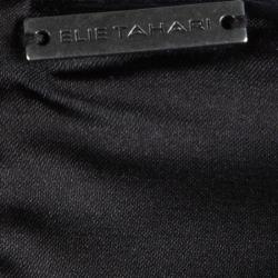 Pre Owned Elie Tahari Grey Silk Embellished Dress M