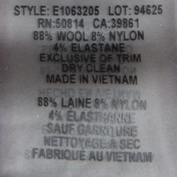 Pre Owned Elie Tahari Blue Pin Checked Wool Tailored Trousers L