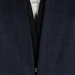 Elie Tahari  Blue Pin Checked Wool Blazer M