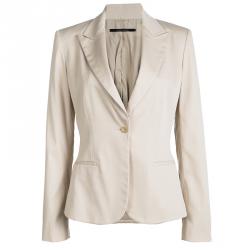 Pre Owned Elie Tahari Beige Cotton Pant Suit M