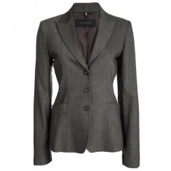 Elie Tahari Grey Wool Pant Suit M