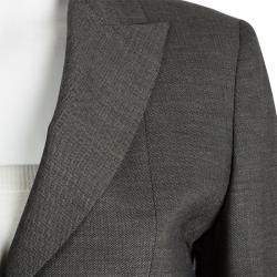 Elie Tahari Grey Wool Pant Suit M