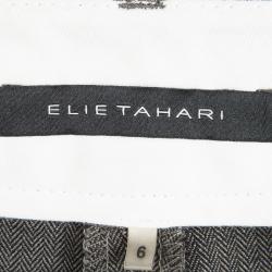 Elie Tahari Grey Wool Pant Suit M