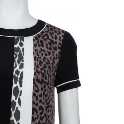Pre Owned Elizabeth And James Animal Print Dress XS