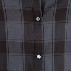 Elizabeth and James Grey Cohen Plaid Button Down Shirt S