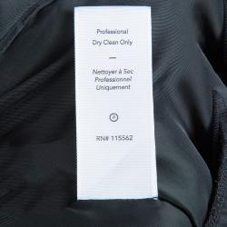 Pre Owned  فستان إليزابيث آند جيمس بدون أكمام طبقات حرير أسود S 