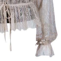 Pre Owned Emilio Pucci Nude Lace Top M