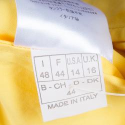 Pre Owned فستان أيميليو بوتشي قطن أصفر ملتف L