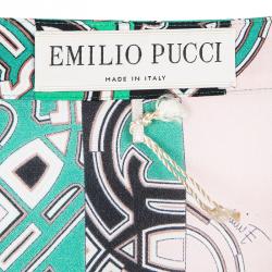 Emilio Pucci Multicolor Printed Pleat Detail Maxi Skirt M