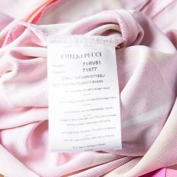 Emilio Pucci Multicolor Printed Belted A-Line Skirt S
