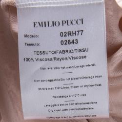 مملوكة مسبقًا Emilio Pucci Baby Pink Ruched Dress S