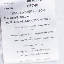 Pre Owned Emilio Pucci Multicolor Printed Silk Jersey Embellished Neck Detail Dress M