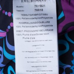 Emilio Pucci Black Down Coat M