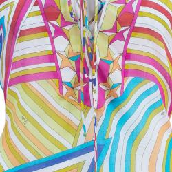 Pre Owned Emilio Pucci Multicolor Beach Dress S