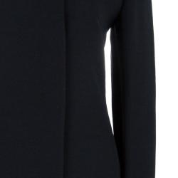 Emilio Pucci Black Print Lining Coat M