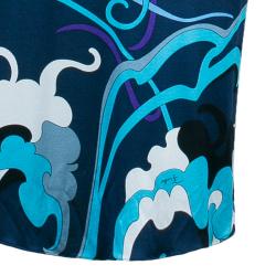 Pre Owned فستان ايميليو بوتشي ميدي طبع تجريدي S