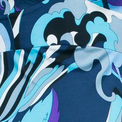 Pre Owned فستان ايميليو بوتشي ميدي طبع تجريدي S