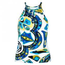 Pre Owned توب أيميليو بوتشي أزرق متعدد الألوان M