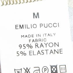 Pre Owned توب أيميليو بوتشي أزرق متعدد الألوان M