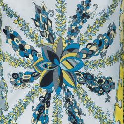 Pre Owned Emilio Pucci Printed Stretch Jersey Dress M