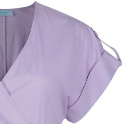 Pre Owned فستان ايميليو بوتشي قطن أرجواني فاتح لف M