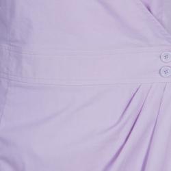 Pre Owned فستان ايميليو بوتشي قطن أرجواني فاتح لف M