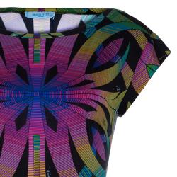 Emilio Pucci Multicolor Belted Print Top S