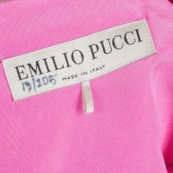 Emilio Pucci Pink Embellished Kaftan Top OS