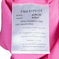 Emilio Pucci Pink Embellished Kaftan Top OS