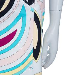 Pre Owned Emilio Pucci Printed A-Line Skirt M