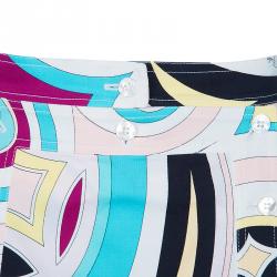 Pre Owned Emilio Pucci Printed A-Line Skirt M