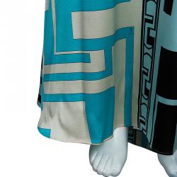 Emilio Pucci Multicolor Silk Maxi Dress M