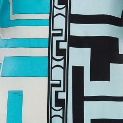 Emilio Pucci Multicolor Silk Maxi Dress M