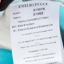 Emilio Pucci Multicolor Silk Maxi Dress M