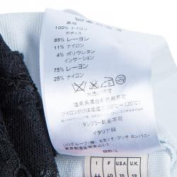 Pre Owned فستان أيميليو بوتشي دانت يل أسود وأبيض M