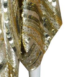Emilio Pucci Gold Sequins Long Jacket S