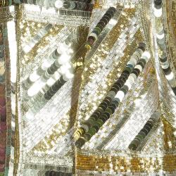Emilio Pucci Gold Sequins Long Jacket S