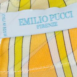Emilio Pucci Gold Sequins Long Jacket S