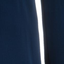 Pre Owned قميص أيميليو بوتشي حرير أزرق بأزرار أمامية وأكمام طويلة S