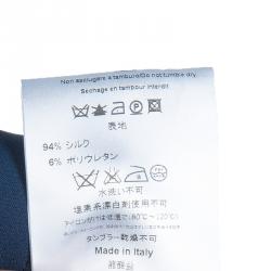 Pre Owned قميص أيميليو بوتشي حرير أزرق بأزرار أمامية وأكمام طويلة S