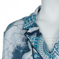 مملوكة مسبقًا توب أميليو بوتشي طباعة متعددة الألوان بأكمام طويلة S