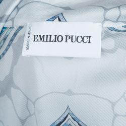 مملوكة مسبقًا توب أميليو بوتشي طباعة متعددة الألوان بأكمام طويلة S