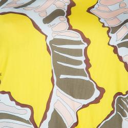 مملوكة مسبقًا توب إيميليو بوتشي بأكمام واسعة وطباعة متعددة الألوان S