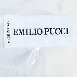 مملوكة مسبقًا توب إيميليو بوتشي بأكمام واسعة وطباعة متعددة الألوان S