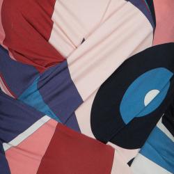 Pre Owned فستان ايميليو بوتشي بأكمام طويلة وطباعة متعددة الألوان M