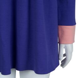Emilio Pucci Multicolor Knit Colorblock Wool Dress M