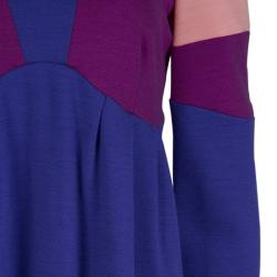 Emilio Pucci Multicolor Knit Colorblock Wool Dress M